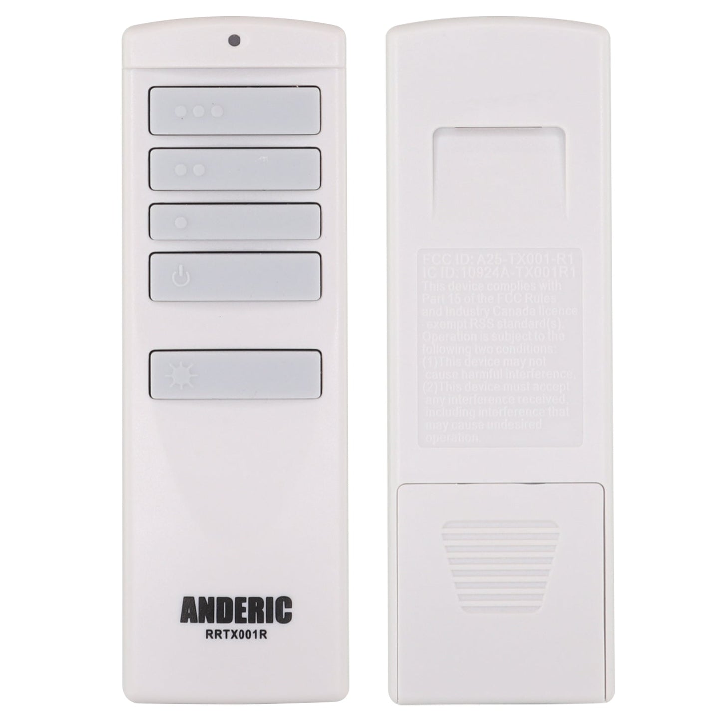 Anderic RRTX001R Replacement Ceiling Fan Remote Control for Harbor Breeze A25-TX001-R1 / A25-TX005-R