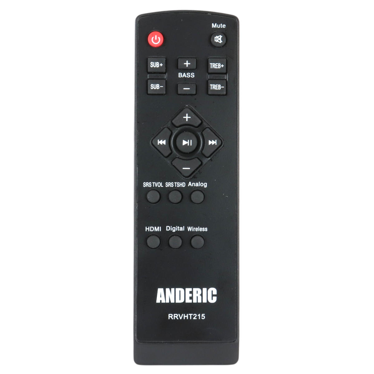 Anderic RRVHT215 Sound Bar Remote Control for Vizio VHT210, VHT510, VHT215, and Others