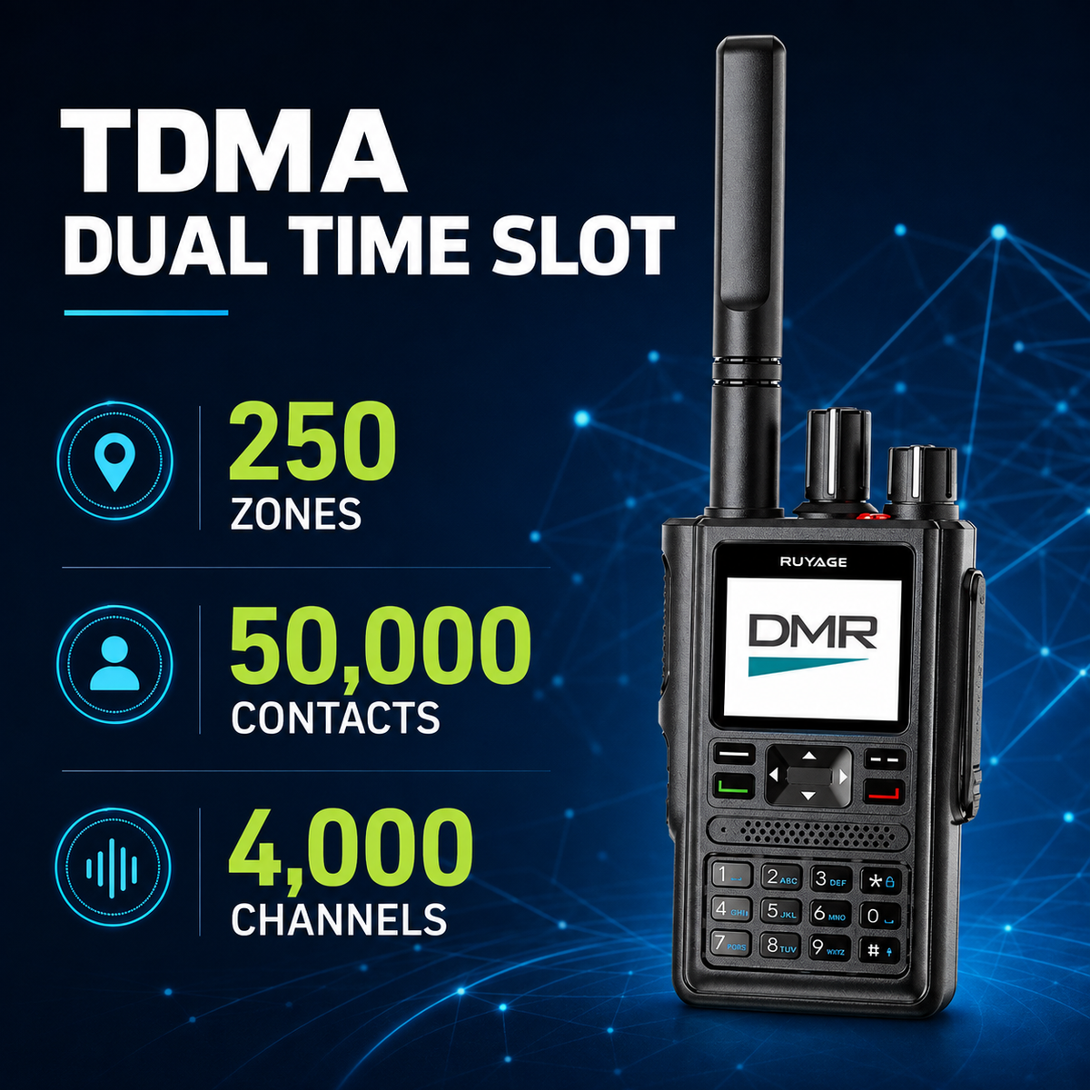 Ruyage Radio Digital Signal Walkie-Talkie(DP10)
