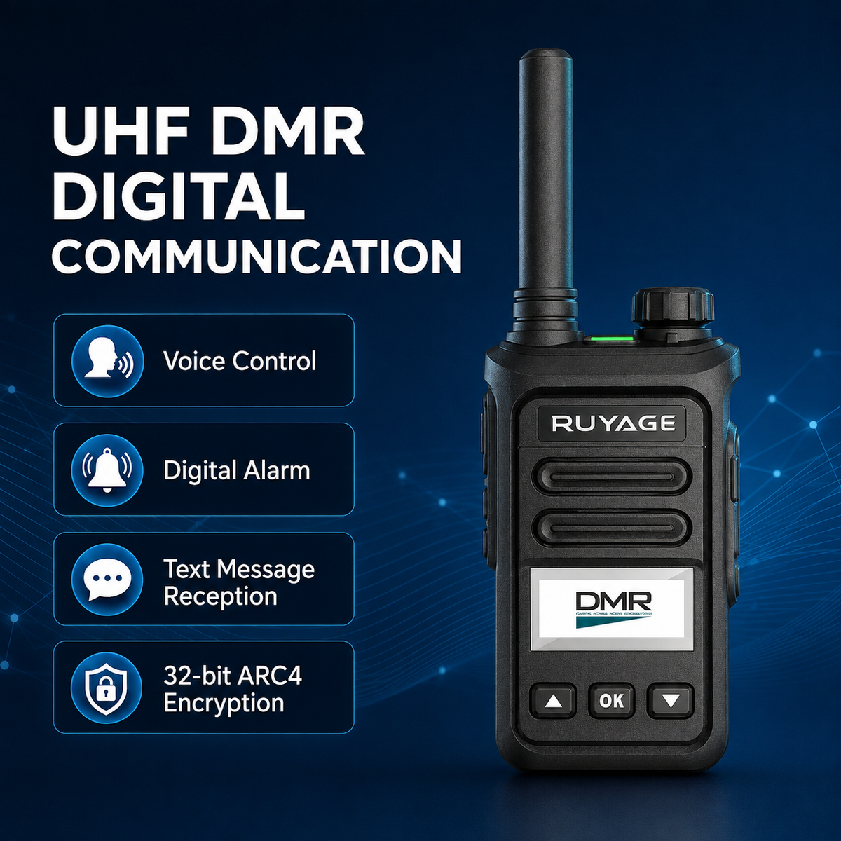 Ruyage Radio Digital Signal Walkie-Talkie(DP20)