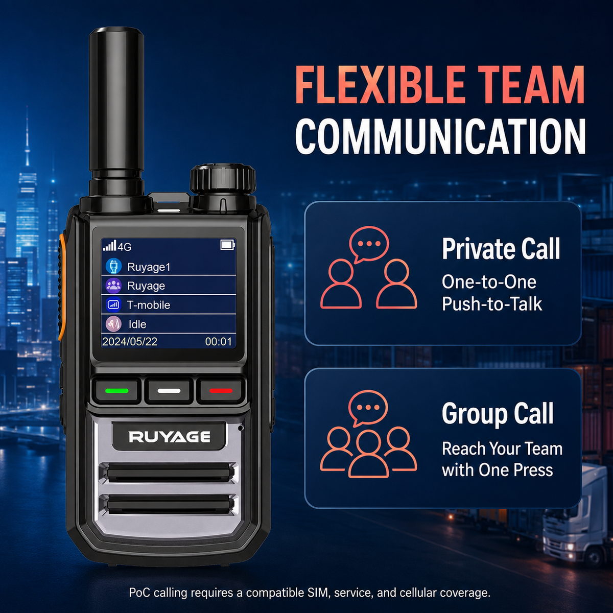 Ruyage Radio Nationwide PTT Walkie-Talkie(R1)
