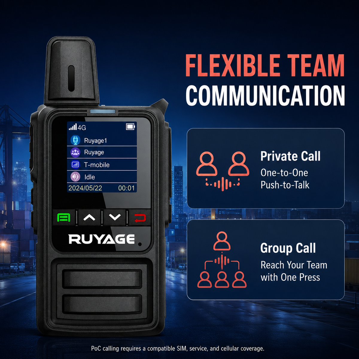 Ruyage Radio Nationwide PTT Walkie-Talkie(R2)