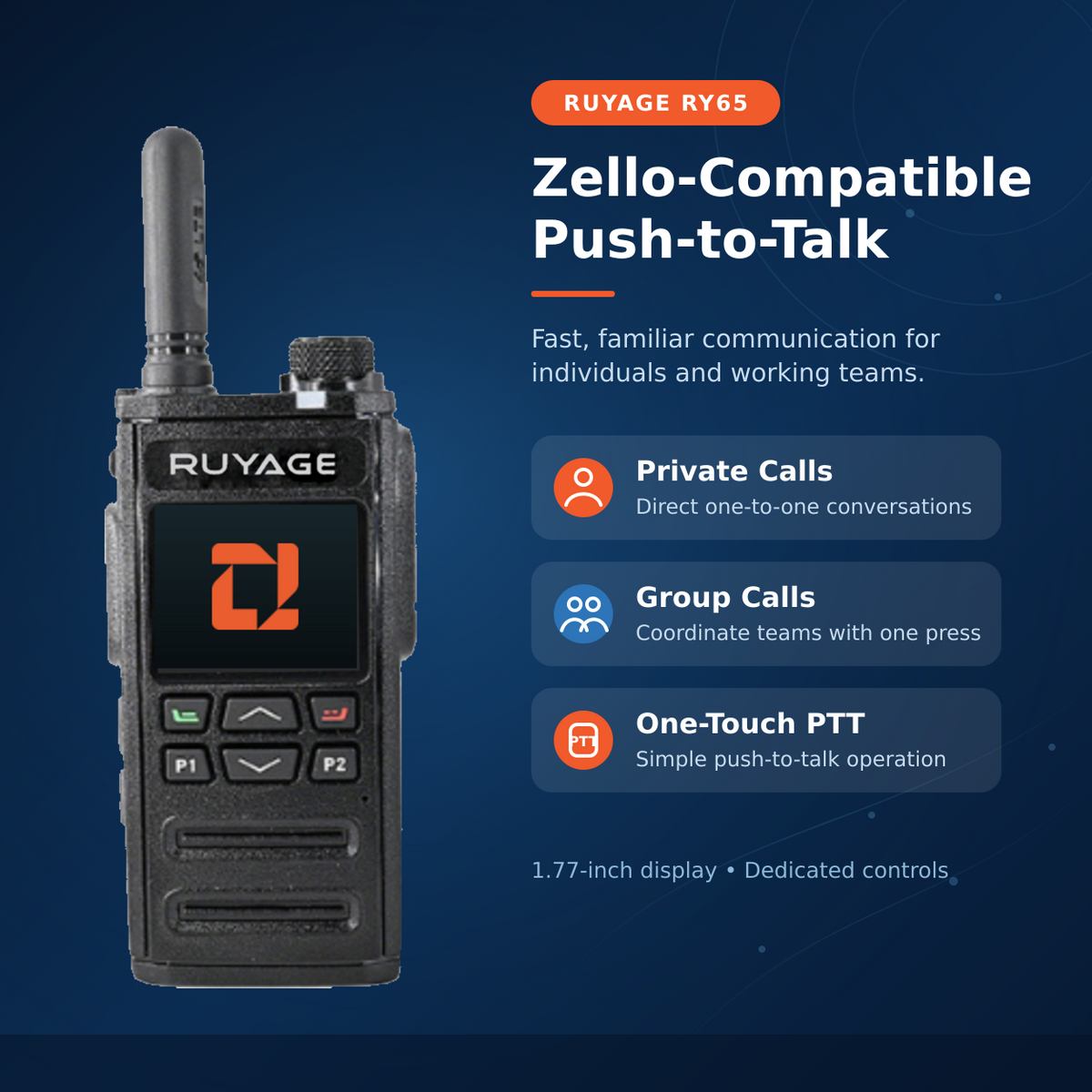 Ruyage Radio Zello Walkie-Talkie(RY65)