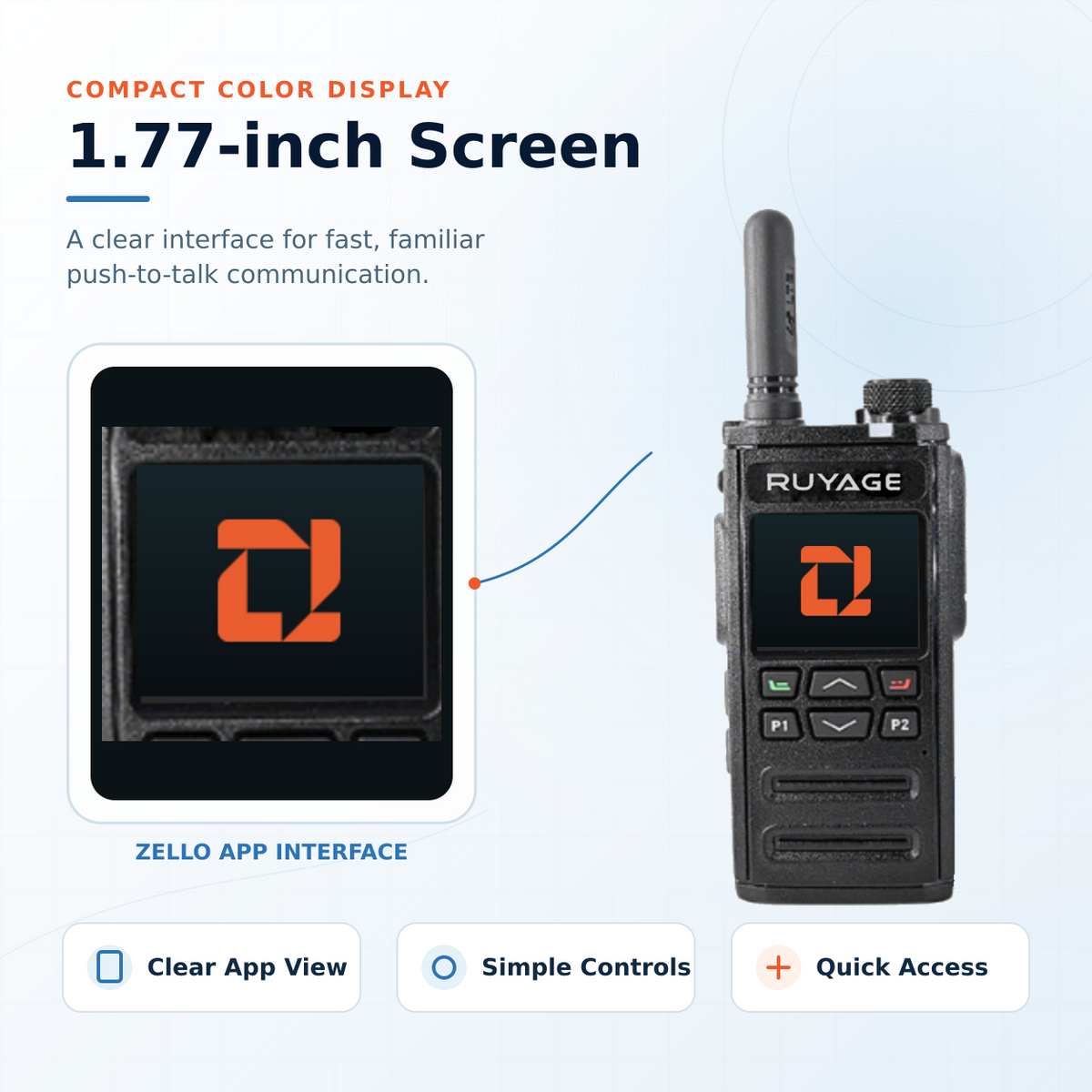 Ruyage Radio Zello Walkie-Talkie(RY65)