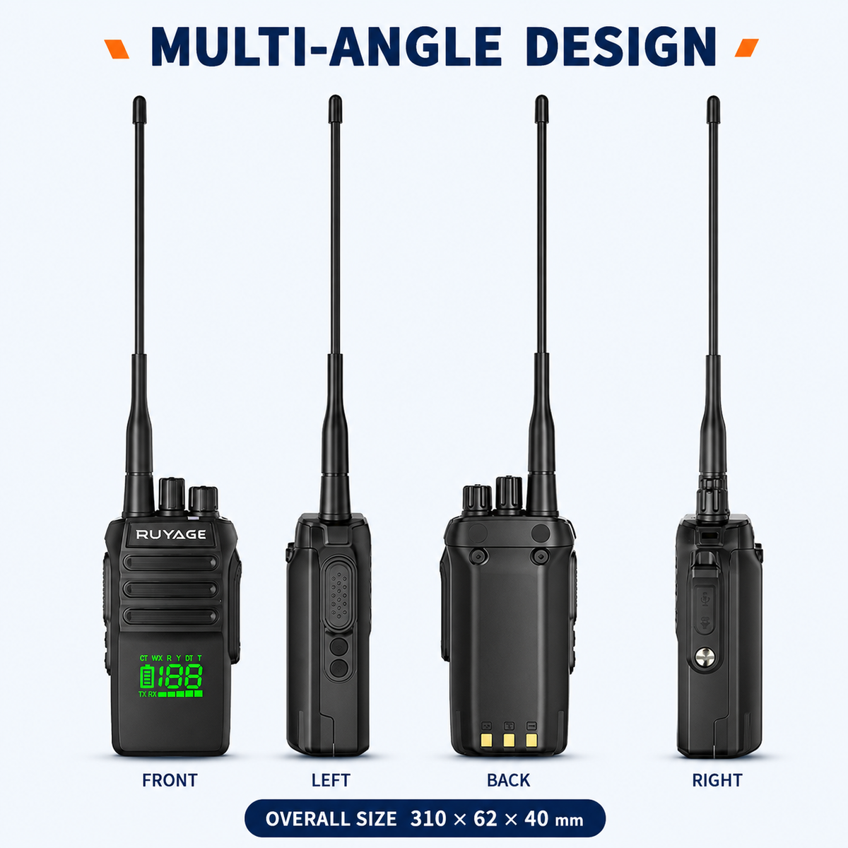 Ruyage Radio Waterproof Walkie-Talkie(T40)