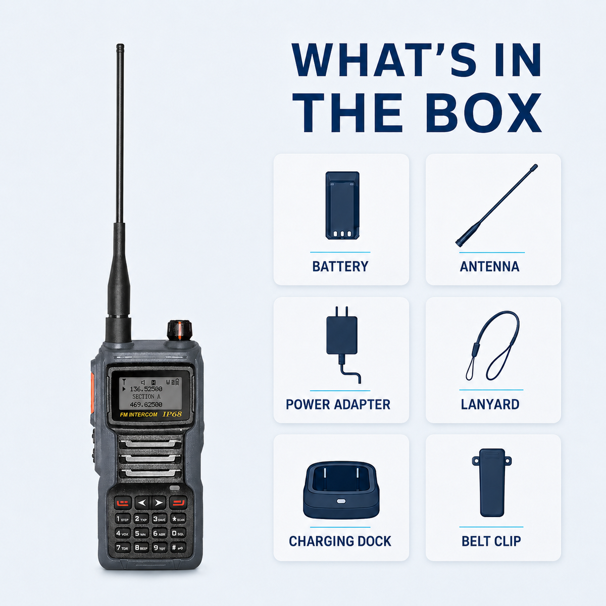 Ruyage Radio 8W Waterproof Walkie-Talkie(UV8D)
