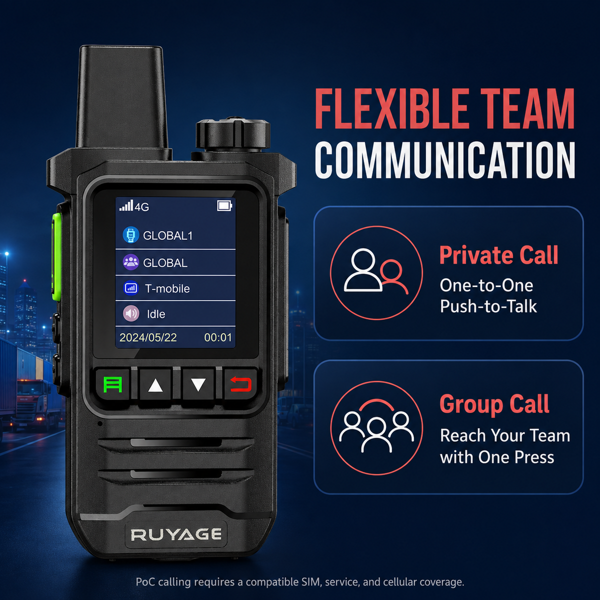 Ruyage Radio Nationwide PTT Walkie-Talkie(X20)