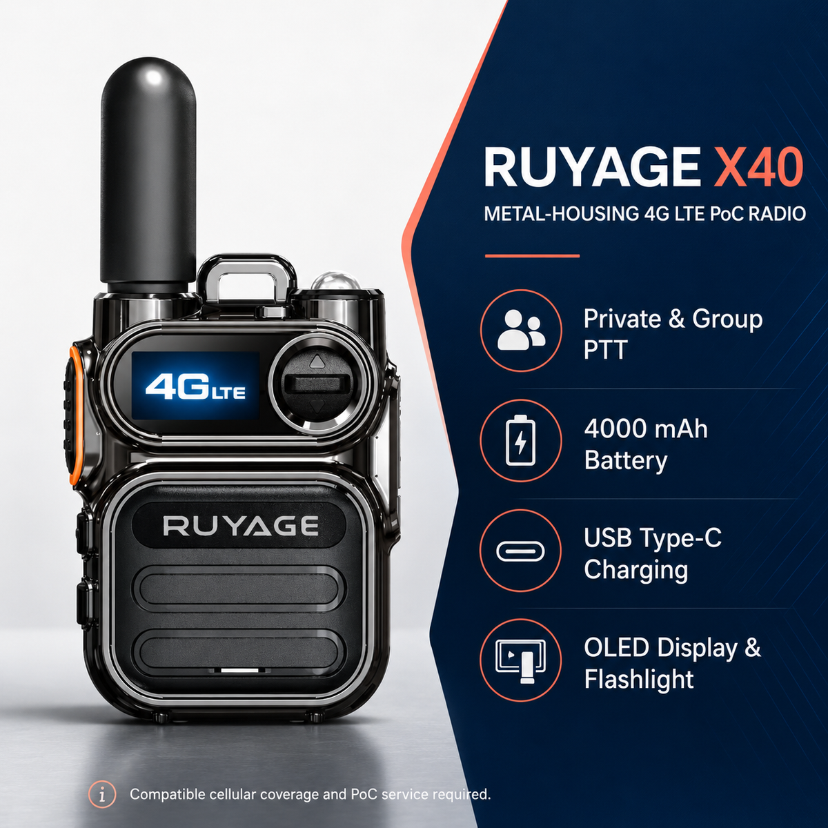 Ruyage Radio Nationwide PTT Walkie-Talkie(X40)