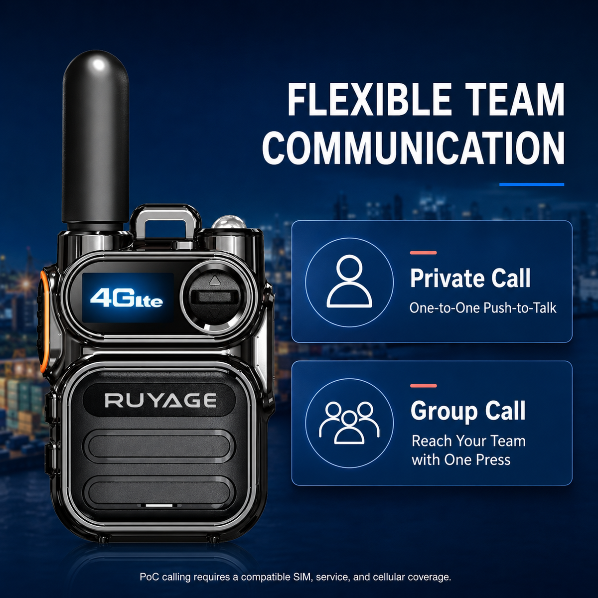 Ruyage Radio Nationwide PTT Walkie-Talkie(X40)