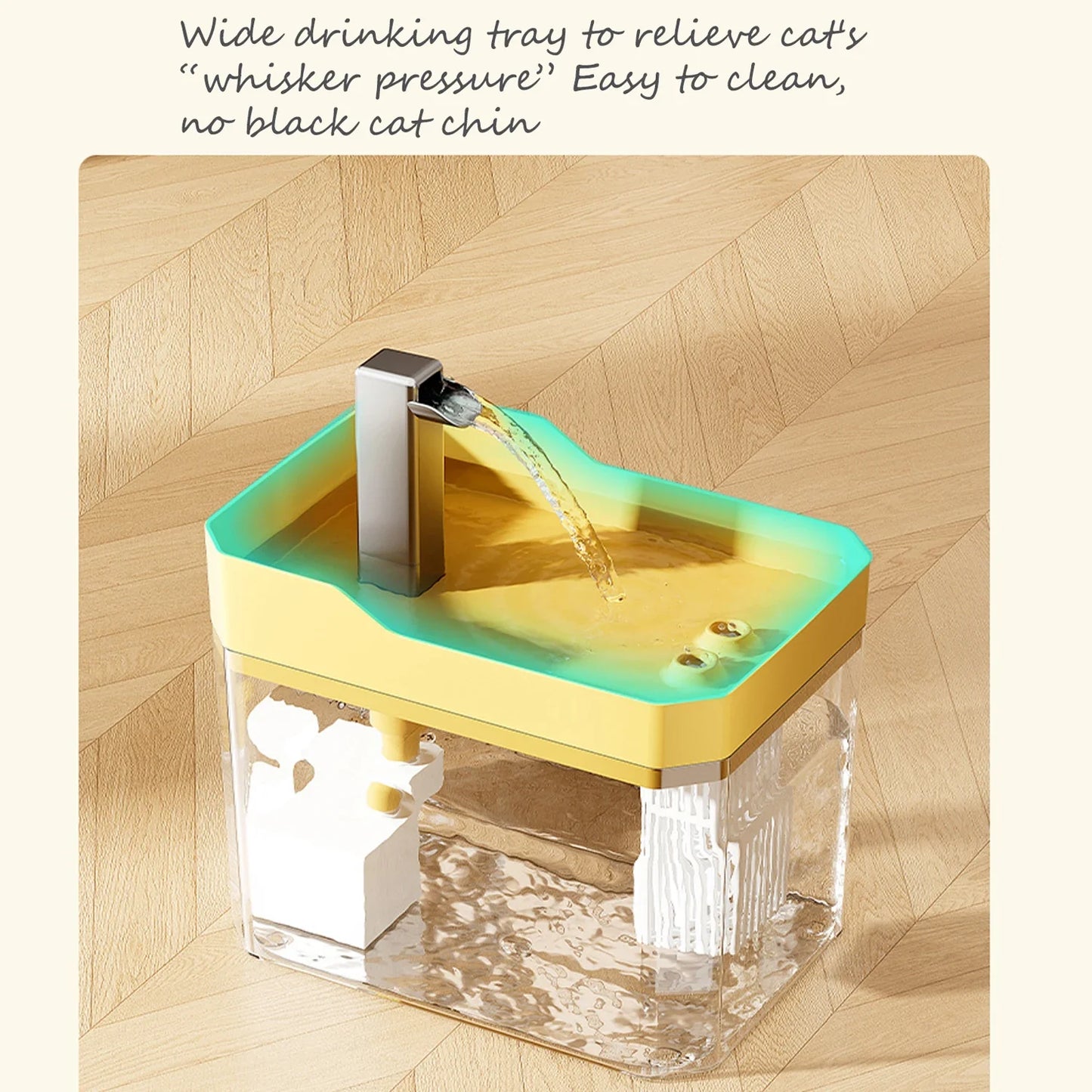 USB Cat Water Dispenser with Pump Water Filter Silent Anti-Dry Burning Automatic Recirculating Pet Live Water Flow Drinker