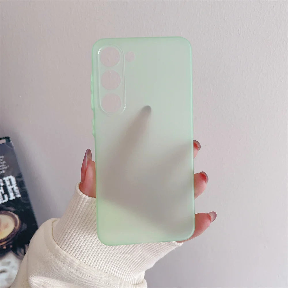Thin Matte Shockproof Case For Samsung Galaxy S24 S23 S22 Ultra S21 Plus FE A52 A53 A73 A72 A32 A14 A54 Note 20 Ultra TPU Cover