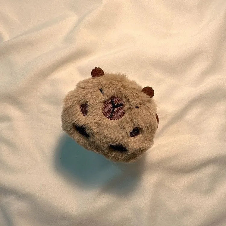 Capybara Three Dimensional Plush Earphone Case For Airpods 4 1 2 3 Pro 2 Cover Wireless Bluetooth Headset Charging Box Soft Case