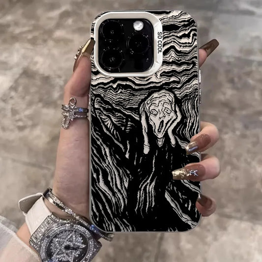 Cry of the Night Phone Cases For IPhone 15 Pro Max 11 12 13 14 Pro Max X XR XSMax 7/8 15 Plus Laser Plated Silicone Bumper Cover