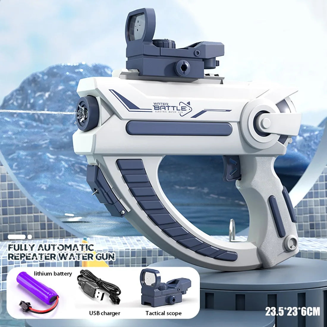 Electric Water Gun Toys Bursts Children's High-pressure Strong Charging Energy Water Automatic Water Spray Children's Toy Guns