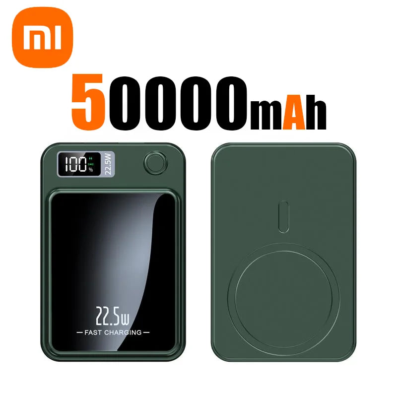 Xiaomi Mijia Magnetic Wireless 100000mAh Power Bank Fast Charger For Magsafe Portable Auxiliary Battery Pack For Iphone Huawei