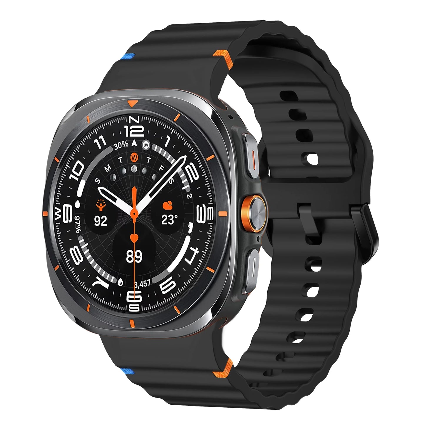 Silicone Band for Samsung Galaxy Watch ultra Strap 47mm Bracelet correa Galaxy Watch 7 6/6 Classic/5 pro/4 44mm 40mm 43mm 46mm