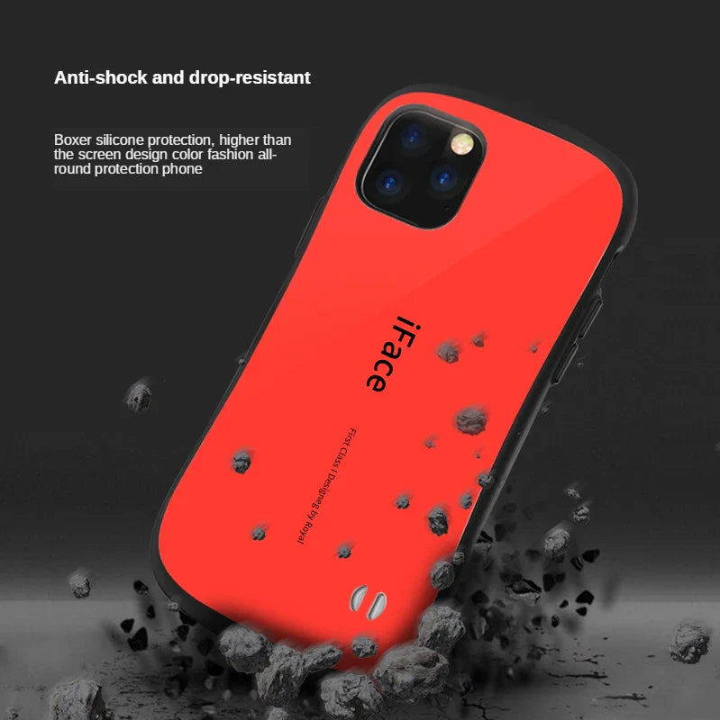 Bumper Shockproof Color iFace Case For iphone 16 15 14 13 12 11 pro Anti-falling hard Cover For iPhone X XR XS Max 7 8 SE 2 Capa