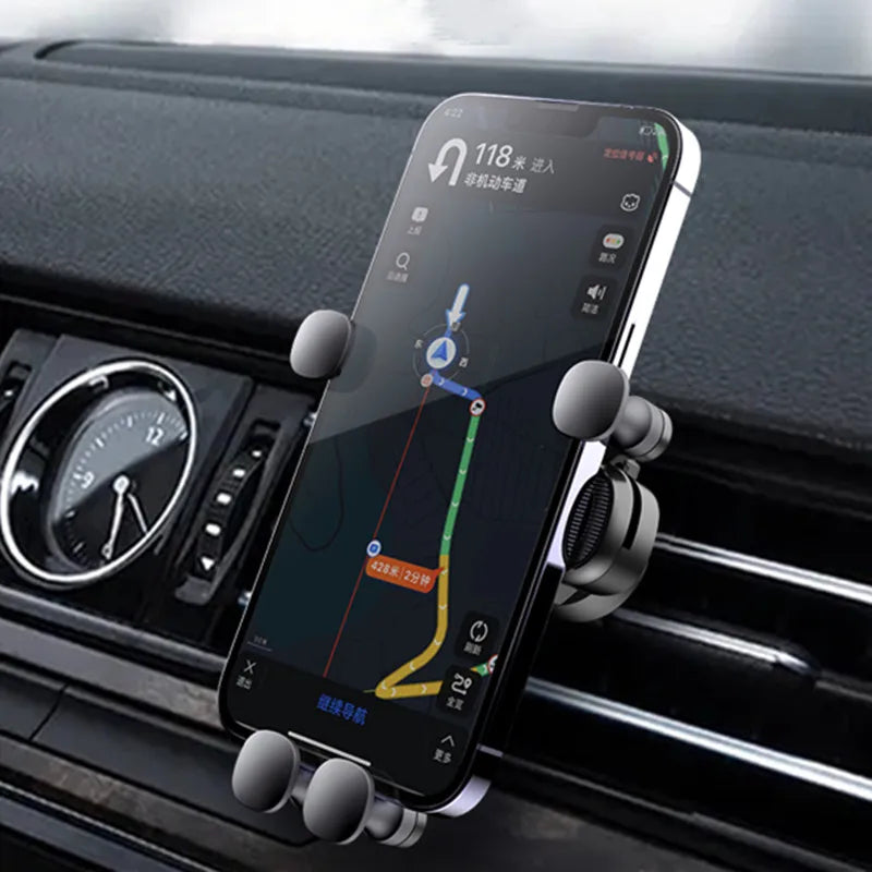 Universal Car Phone Holder with Ventilation Hook for 360 Degree Rotation Installation Anti Shake Supports All Phone Xiaomi