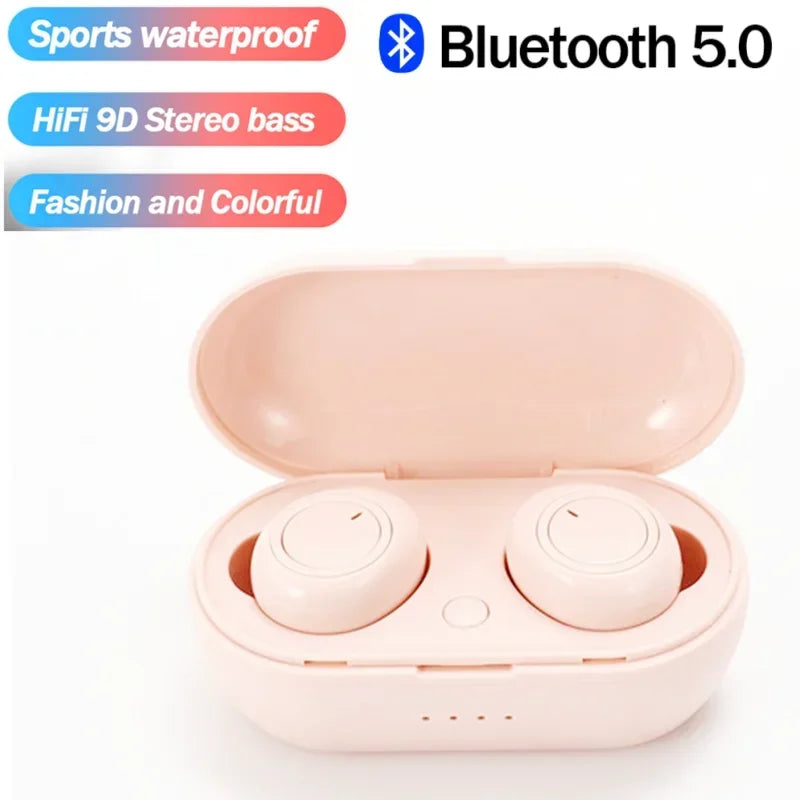 Y50 TWS Bluetooth Earphones Wireless Headset IPX7 Waterproof Deep Bass Earbuds True Wireless Stereo Headphones Sport Earphones