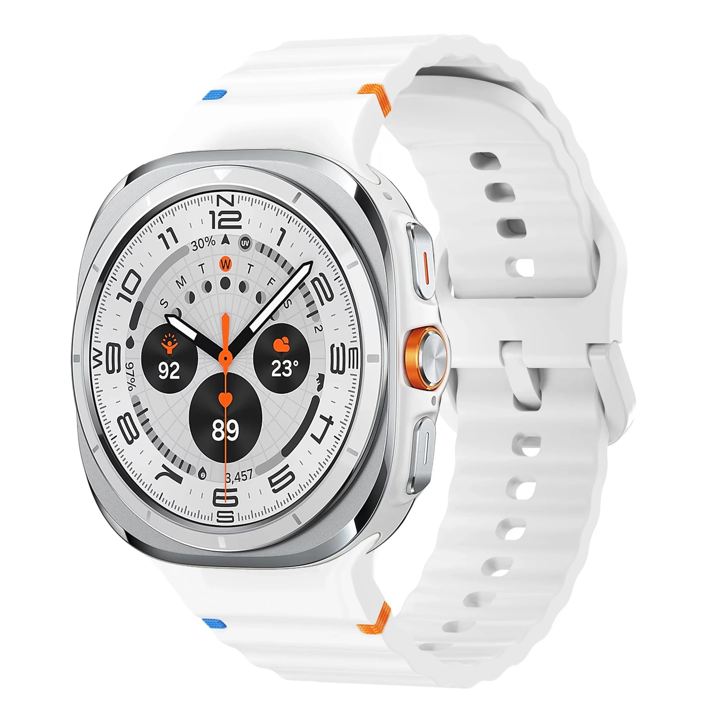 Silicone Band for Samsung Galaxy Watch ultra Strap 47mm Bracelet correa Galaxy Watch 7 6/6 Classic/5 pro/4 44mm 40mm 43mm 46mm