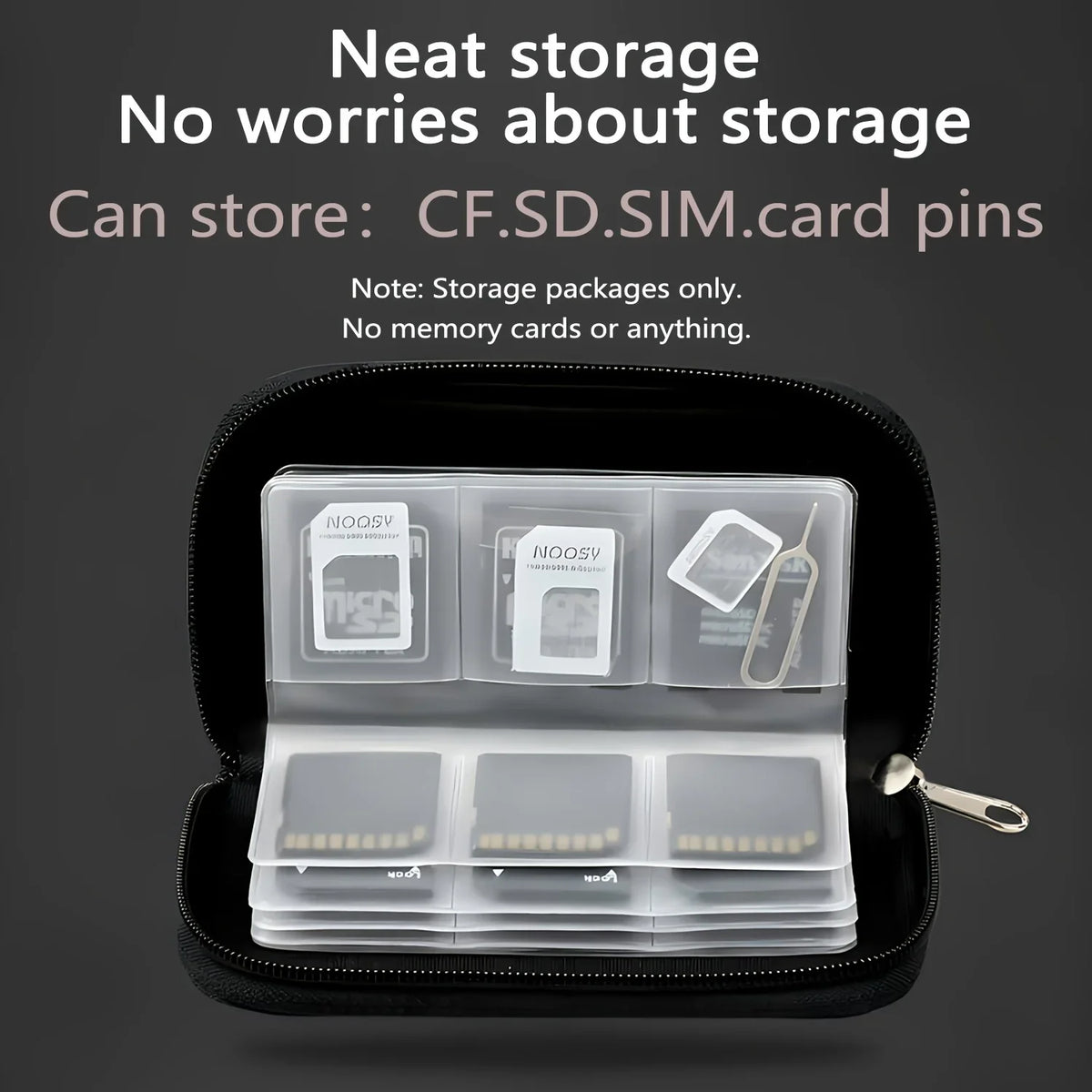 Memory Card Storage Bag Carrying Case Holder Wallet 22 Slots for CF/SD ...