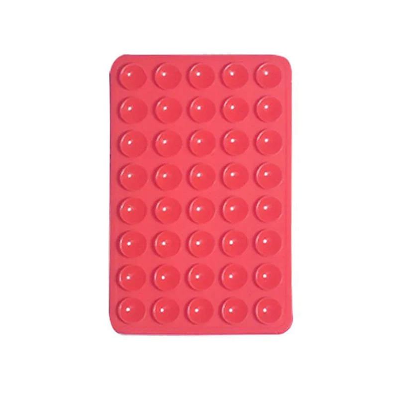 Silicone Suction Pad Double Sided For Mobile Phone Fixture Suction Cup Backed Adhesive Silicone Rubber Sucker Pad For Fixing
