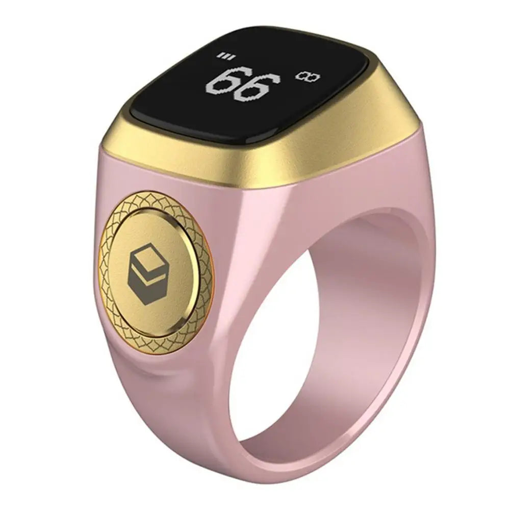 22/18mm Iqibla Smart Tasbih Tally Counter for Muslims Zikr Ring Digital Tasbeeh 5 Prayer Time Vibration Reminder Waterproof