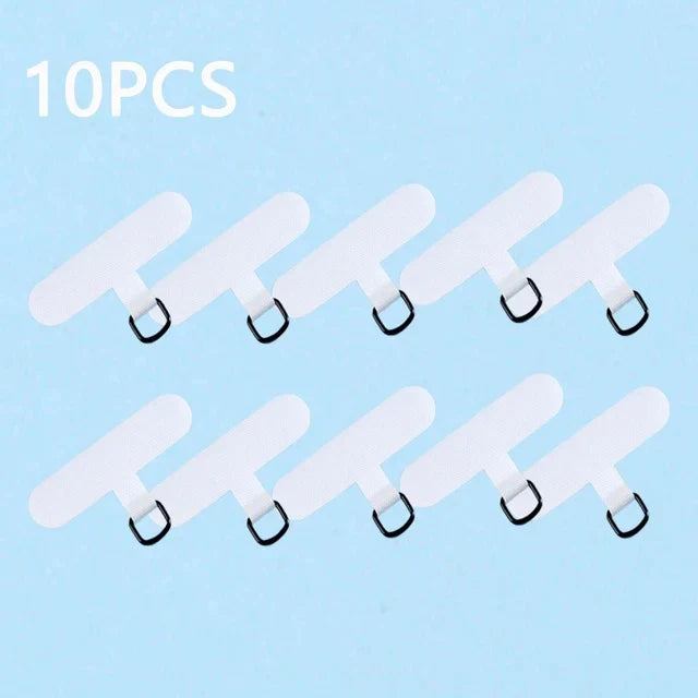 10/5/1Pcs Universal Tpu Mobile Phone Anti-lost Lanyard Card Gasket Nylon Detachable Phone Hanging Cord Strap Patch Tether Pad