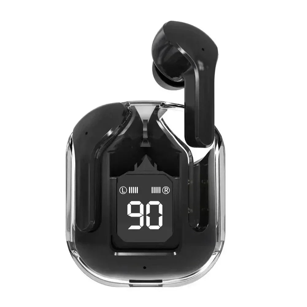 True Wireless Bluetooth Headset Transparent Design with LED Digital Display Stereo Sound TWS Earphones for Sports Working-Air 31