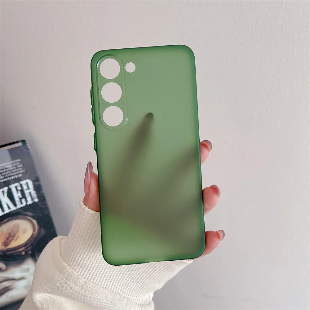 Thin Matte Shockproof Case For Samsung Galaxy S24 S23 S22 Ultra S21 Plus FE A52 A53 A73 A72 A32 A14 A54 Note 20 Ultra TPU Cover