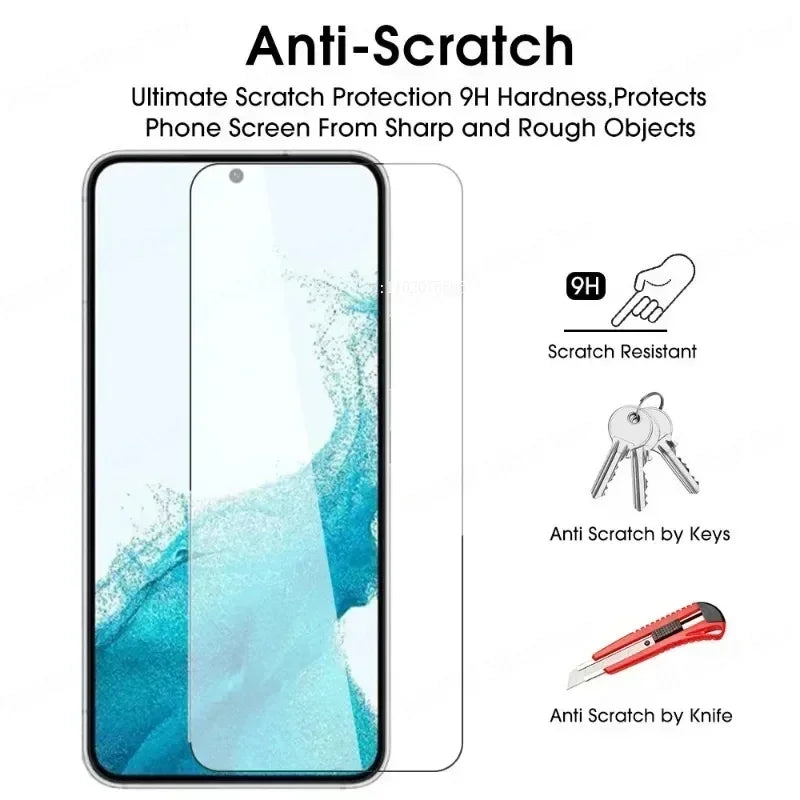 3PCS Full Screen Protector for Samsung Galaxy S25 S24 S23 Ultra S22 S21 Plus Tempered Glass For Samsung Note 20 10 8 9 S10 S9 S8