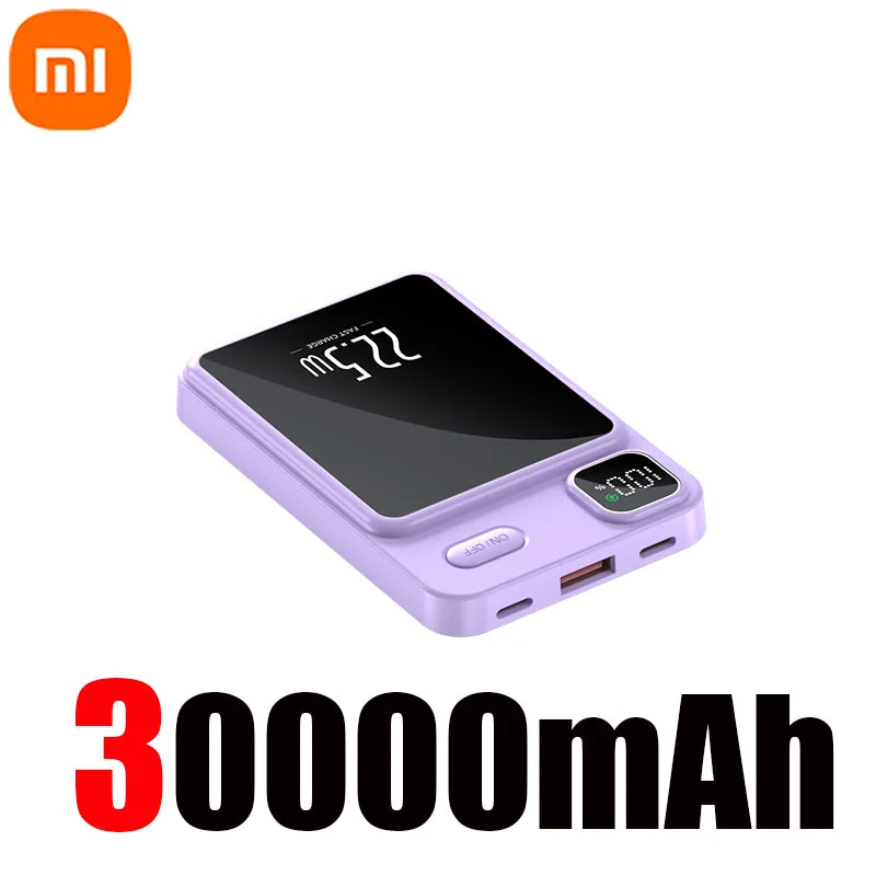 Xiaomi 50000mAh Wireless Magnetic Power Bank Portable Fast Charging External Battery for Magsafe Android iPhone 13 14 15 Samsung