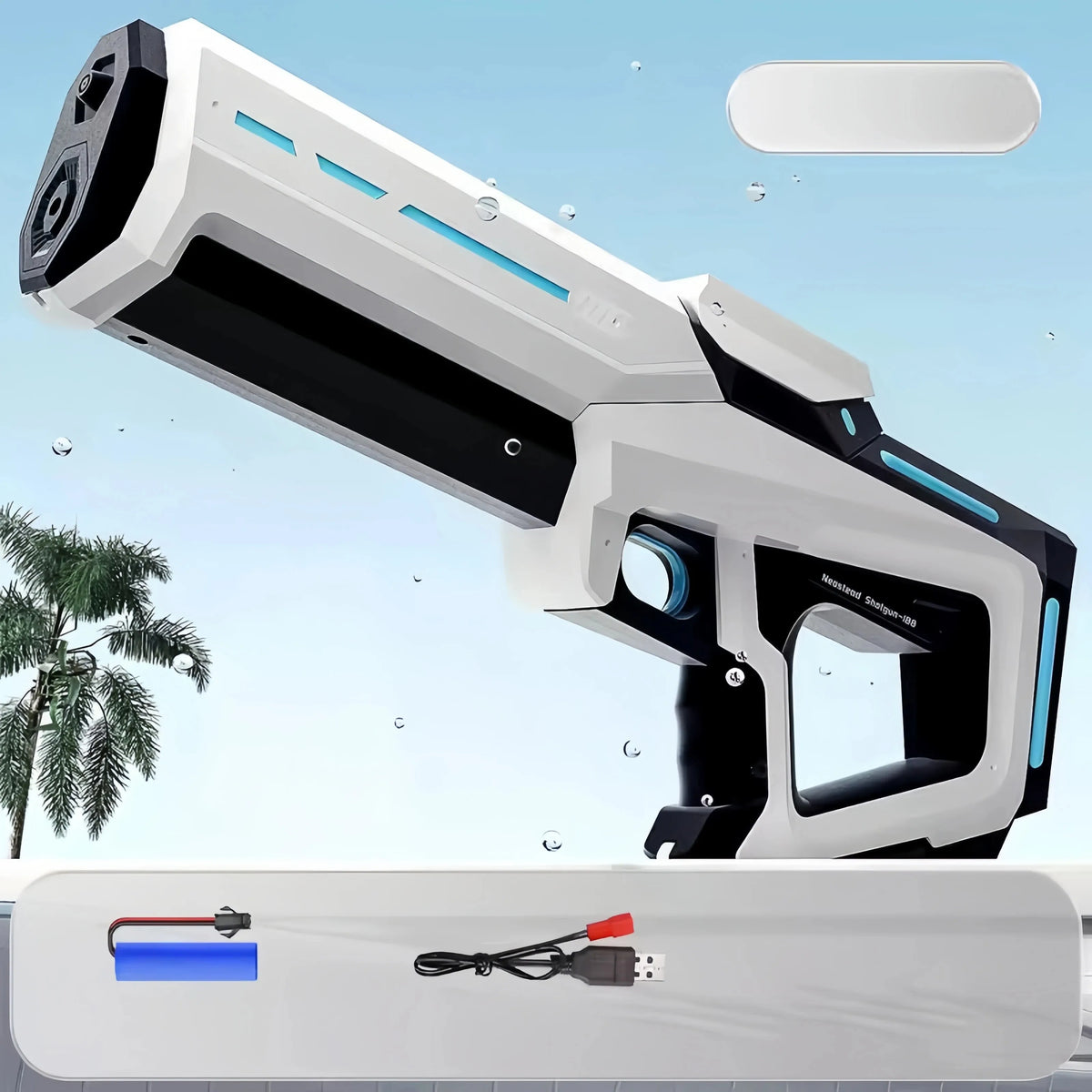Electric Water Gun Toys Bursts Children's High-pressure Strong Charging Energy Water Automatic Water Spray Children's Toy Guns