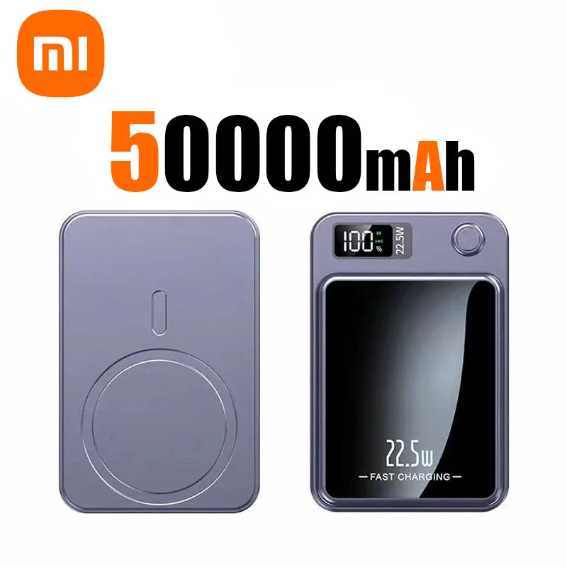 Xiaomi Mijia Magnetic Wireless 100000mAh Power Bank Fast Charger For Magsafe Portable Auxiliary Battery Pack For Iphone Huawei