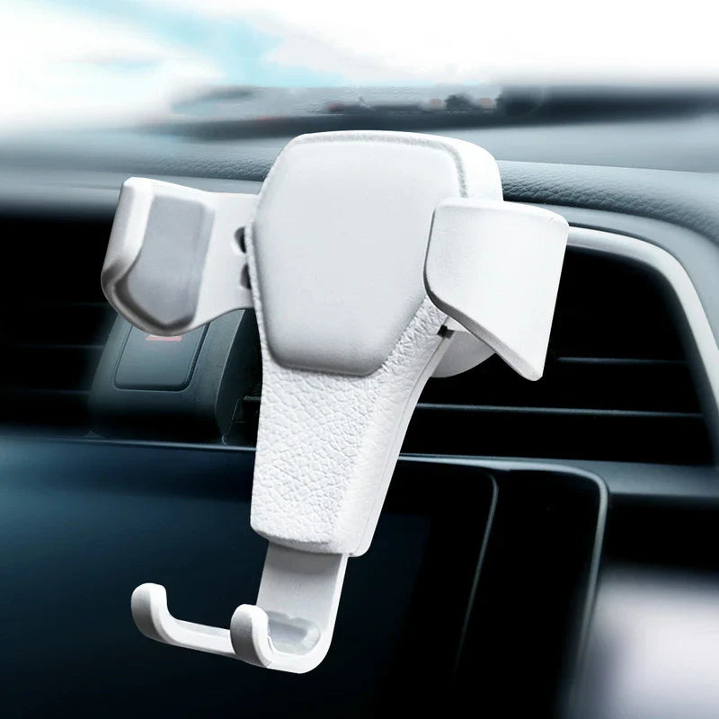 Gravity Car Phone Holder Air Vent Clip Mount Mobile Cell Stand Smartphone GPS Auto Locking Support in Car Bracket For iPhone