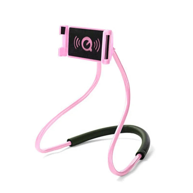 Flexible Mobile Phone Holder Hanging Neck Lazy Necklace Bracket Bed 360 Degree Phones Holder Stand For iPhone Xiaomi Samsung