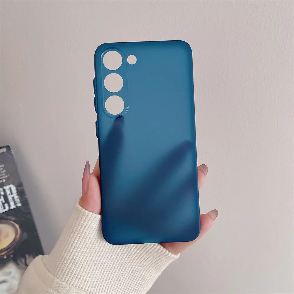 Thin Matte Shockproof Case For Samsung Galaxy S24 S23 S22 Ultra S21 Plus FE A52 A53 A73 A72 A32 A14 A54 Note 20 Ultra TPU Cover