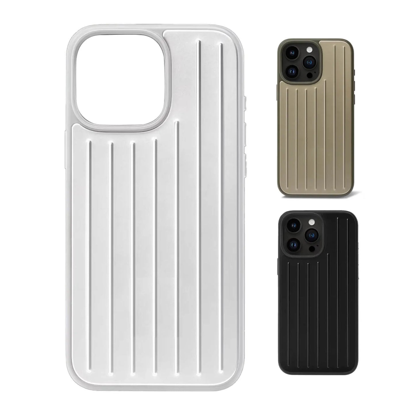 Minimalist Luxury Case for iPhone 16 Pro Max/15 ProMax/15Pro/16Pro Aluminum Shockproof Protective Case with Gift Box Packaging