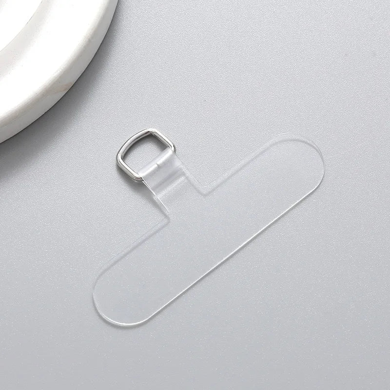 10/5/1Pcs Universal Tpu Mobile Phone Anti-lost Lanyard Card Gasket Nylon Detachable Phone Hanging Cord Strap Patch Tether Pad