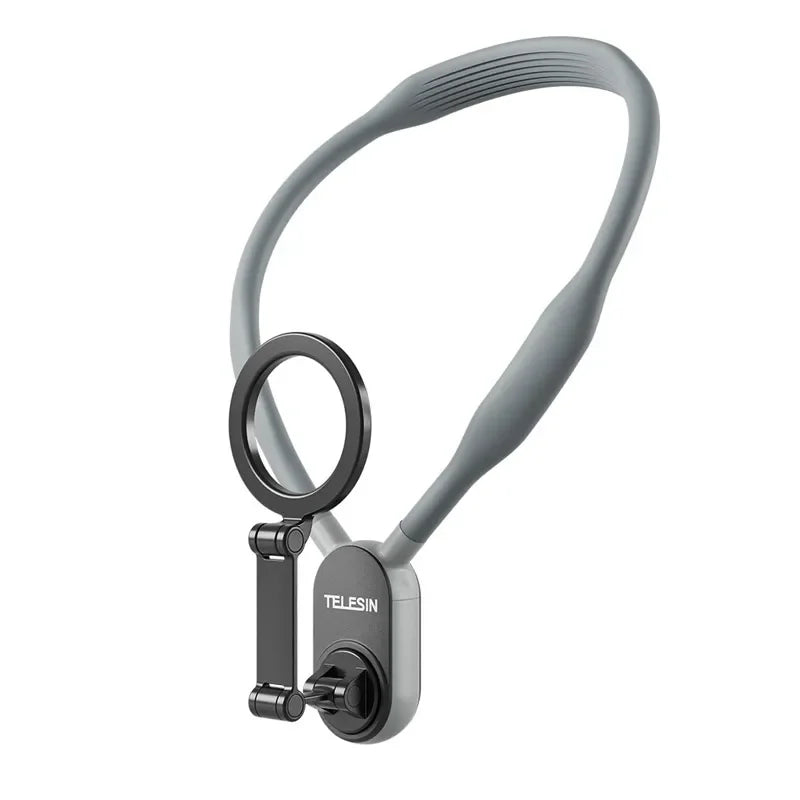 Magnetic Silicone First Angle Neck Holder for IPhone 16 15 14 13 12 Pro Max Samsung Xiaomi Outdoor Vlog Recording Selfie Holder