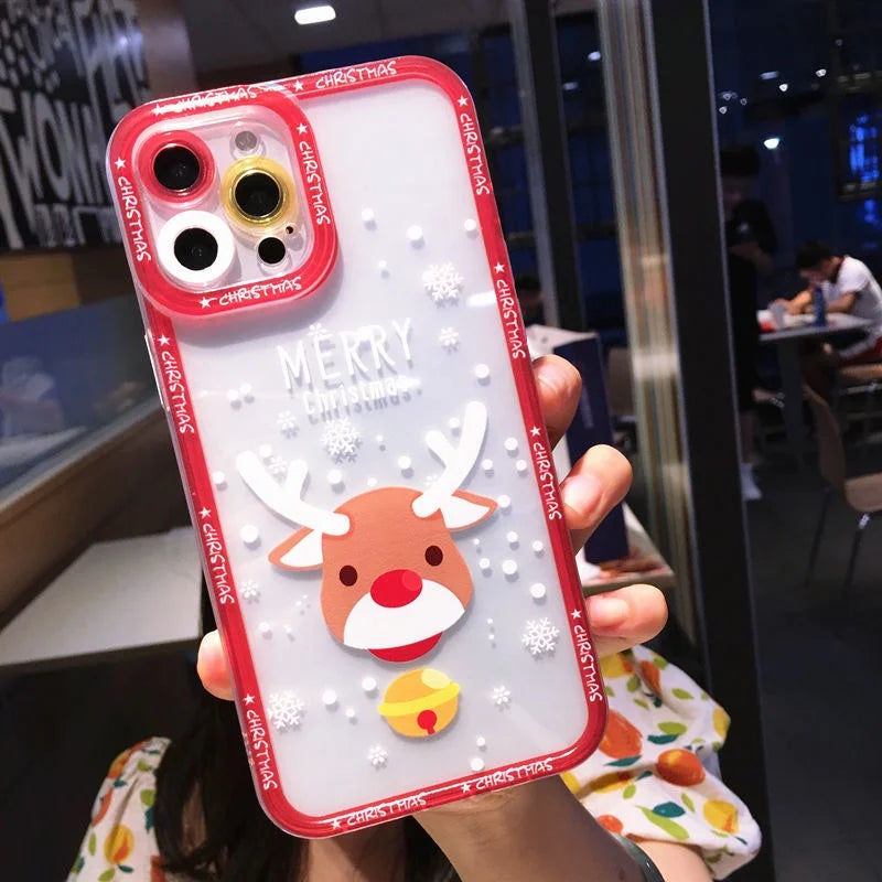 Christmas Tree Santa Claus Phone Case For Samsung Galaxy S25 FE S24 S23 Ultra S22 S21 S20 Plus S23 S24 FE A56 A36 A26 Soft Cover