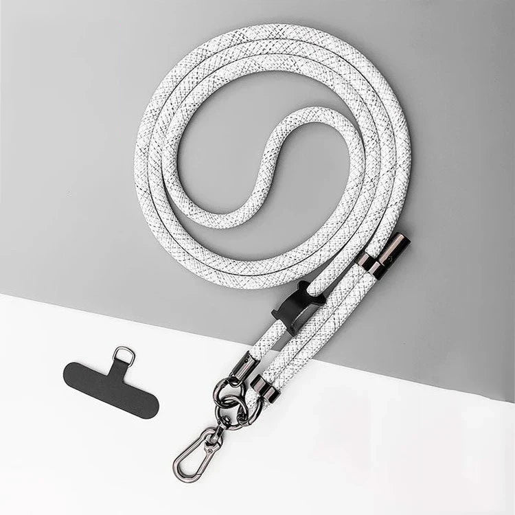 120-150cm Crossbody Phone Lanyard Anti-Loss Adjustable Nylon Strap For Sport Travel Lightweight Durable Cellphone Neck Strap