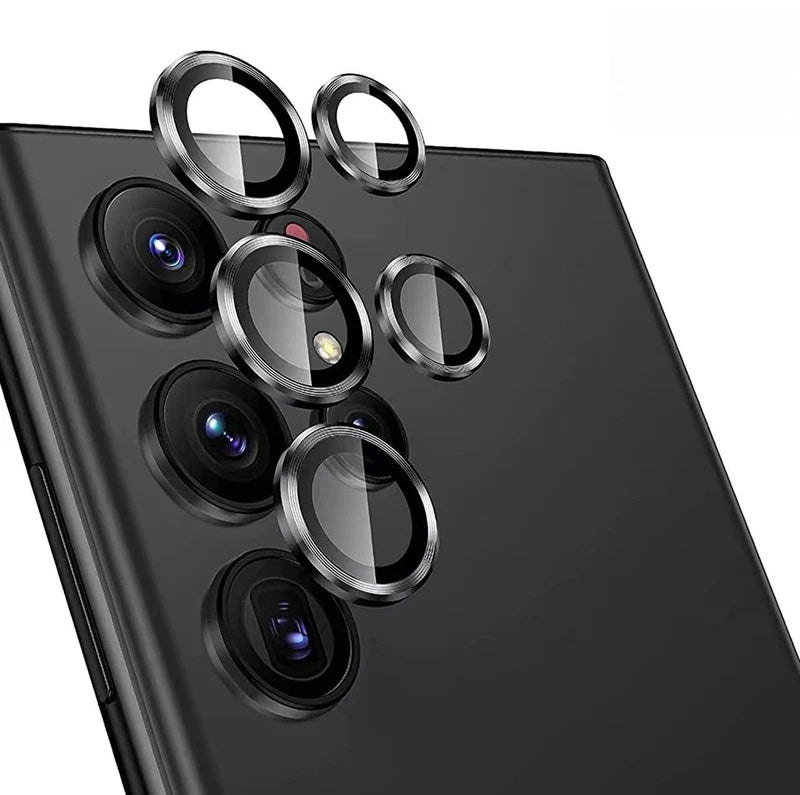 Metal Lens Ring Glass for Samsung Galaxy S24 Ultra S23ultra 5G Camera Protector Back Lens Cap Cover