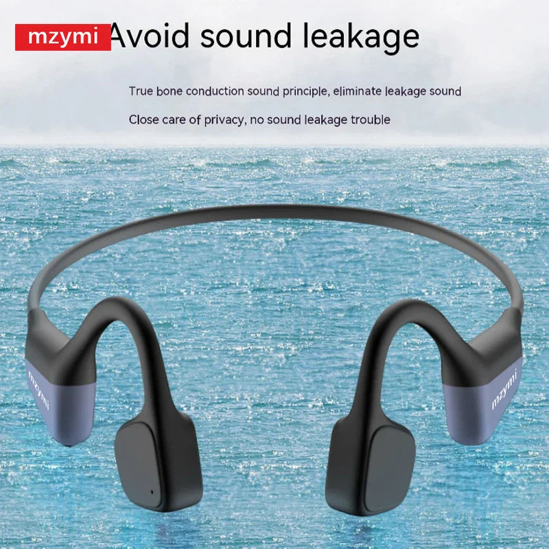 mzymi Neckband I18PRO Bluetooth5.3 Headphones Bone Conduction Sport Earbuds HiFi Sound TWS Earphones Wireless Headest For XIAOMI