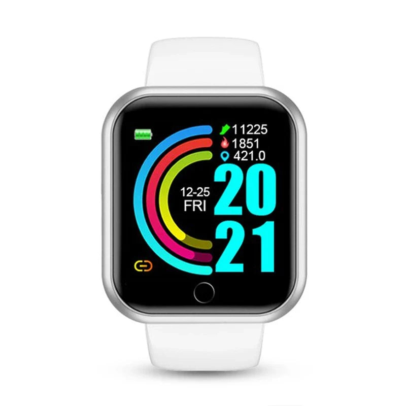 Smart Watches For Women Men Bluetooth Connect Phone Player Music Control Fitness Heart Rate Monitor Sport Bracelet Digital Y68