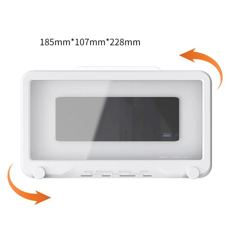 Phone Holder Bathroom Waterproof Home Wall Phone Case Stand Box Self-adhesive Touch Screen Phone Shell Shower Sealing Storage