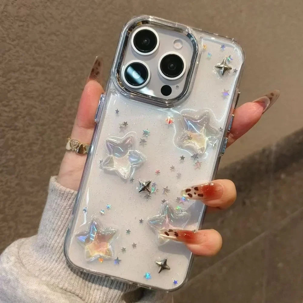 Luxury 3D Star Bling Glitter Shockproof Phone Case – DigiDevice