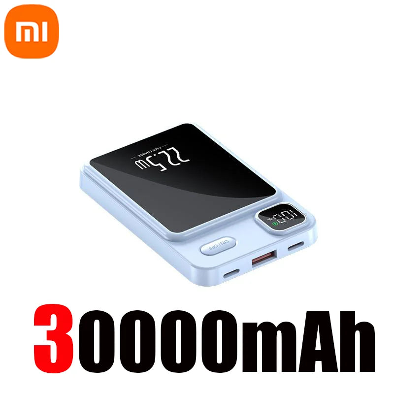 Xiaomi 50000mAh Wireless Magnetic Power Bank Portable Fast Charging External Battery for Magsafe Android iPhone 13 14 15 Samsung