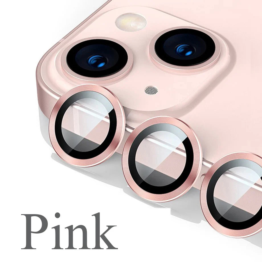 Camera Lens Protector For iPhone 11 12 13 14 15 Pro Max Mini 9H Tempered Glass Screen Protector Cover Film 14/15 Plus Metal Ring