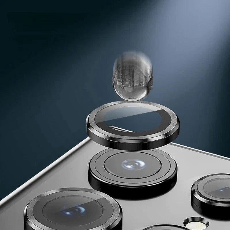 Metal Lens Ring Glass for Samsung Galaxy S24 Ultra S23ultra 5G Camera Protector Back Lens Cap Cover